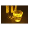 2 PZ Luci LED Sotto Bottiglia Vino Sottobicchiere Giallo Luminoso per Bar Pub