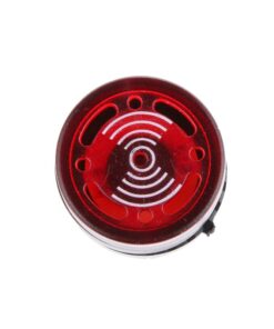 10 Pezzi Indicatore Led Rosso 12V AC/DC Buzzer Allarme Acustico Da Incasso Foro 22mm