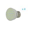4 PZ Lampade Led E27 Spot 3,5W=35W Bianco Caldo Diametro 50mm Con 60 smd 2835