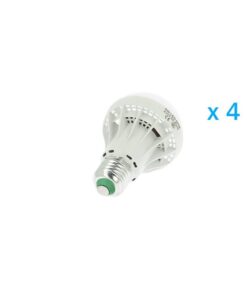 4 PZ Lampade Led E27 Bulbo A60 9W=80W Bianco Freddo