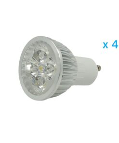 4 PZ Lampade Led GU10 Dimmerabile Triac Dimmer 6W 220V Bianco Caldo 3000K