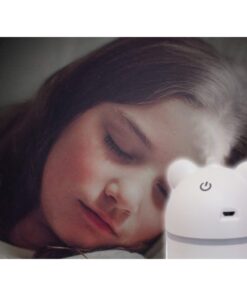Mini Umidificatore Ambiente Bambini 200ml Spegnimento Automatico Dopo 4 Ore Luce Notturna RGB Touch Forma Orsetto