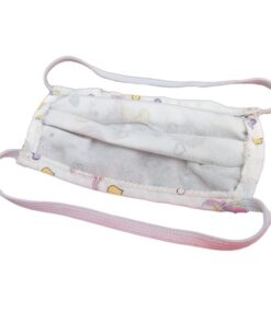 Alternative view of 4 Mascherine Per Bambine Disegno Unicorno Femminile Made in Italy Tessuto TNT