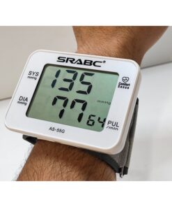 Sfigmomanometro Da Polso Elettronico Misuratore Pressione Sangue Digitale Schermo LCD 60 Memorie Polsino Regolabile