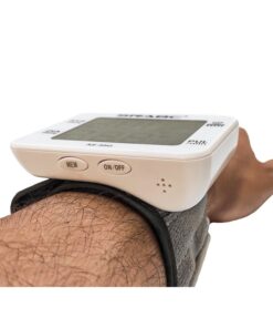 Sfigmomanometro Da Polso Elettronico Misuratore Pressione Sangue Digitale Schermo LCD 60 Memorie Polsino Regolabile