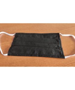 Alternative view of 12 Pezzi Mascherina Tessuto TNT Colore Nero Made in Italy