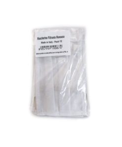 12 Pezzi Mascherina Tessuto TNT Colore Bianco Made in Italy