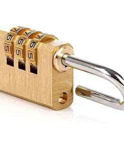 2 Pezzi Lucchetti a Combinazione 3 Cifre Altezza Anello 20mm per Valigia Zaino Armadietto