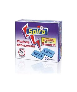 60 Pezzi Piastrine SPIRA Anti Zanzare Ogni Piastra Per 10 Ore Made In Italy