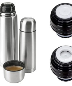 Bottiglia termica in acciaio inox 750 ml, borraccia per bevande calde e fredde