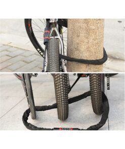 Catena Con Lucchetto A Combinazione 4 Cifre 100cm Per Moto Scooter Bicicletta Monopattino