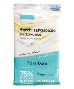 6 Pezzi Sacchetti Buste Sottovuoto Vestiti Trasparente 70X110cm