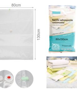 Alternative view of 6 Pezzi Sacchetti Buste Sottovuoto Vestiti Trasparente 80X130cm