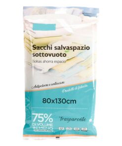 6 Pezzi Sacchetti Buste Sottovuoto Vestiti Trasparente 80X130cm