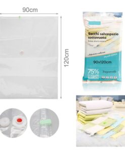 Alternative view of 6 Pezzi Sacchetti Buste Sottovuoto Vestiti Trasparente 90X120cm