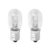 2 Lampadine Frigorifero Lampadina E14 15W 230V 80LM 2800K Vetro Trasparente