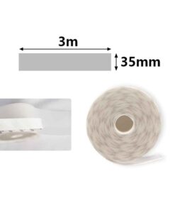 Paraspifferi Guarnizione Adesiva per Porte 3 Metri x 35mm Isolante Termico e Antispiffero Colore Bianco