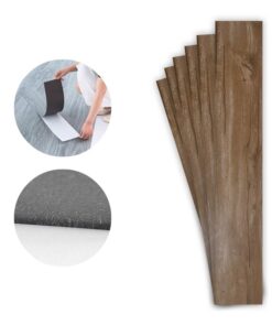 6 Piastrelle Adesive Pavimento in PVC Adesivo 914X152mm Effetto Legno Parquet