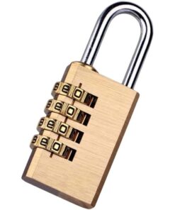 2 Pezzi Lucchetti a Combinazione 4 Cifre Altezza Anello 20mm per Valigia Zaino Armadietto