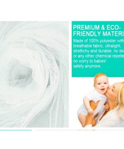 Zanzariera Universale Per Culla Lettino Neonato Misura 70X140X70cm Bianco