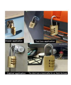 Lucchetto A Combinazione A 3 Cifre Altezza Anello 20mm Per Valigia Zaino Armadietto Casetta