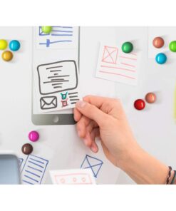 4 Pezzi Magnete Frigorifero Diametro 30mm Calamite per Lavagna Magnetica