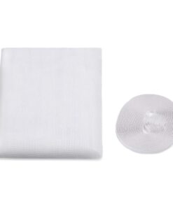 Zanzariera Finestra Bianca Adesiva Con Nastro In Velcro Misura 60X150cm