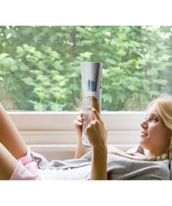 Zanzariera Finestra Bianca Adesiva Con Nastro In Velcro Misura 60X150cm