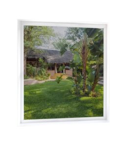 Zanzariera Finestra Nera Adesiva Con Nastro In Velcro Misura 100X100cm