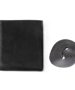 Alternative view of Zanzariera Finestra Nera Adesiva Con Nastro In Velcro Misura 150X220cm