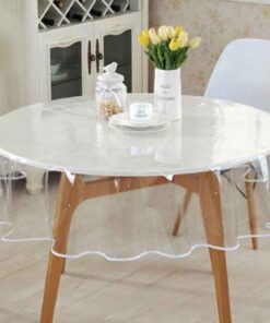 Tovaglia PVC Impermeabile Trasparente Rotonda Diametro 140cm