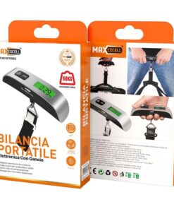 Bilancia Digitale Portatile Multiuso da Valigia Viaggio Casa Giardino Massima Portata 50Kg Modello con Cinghia