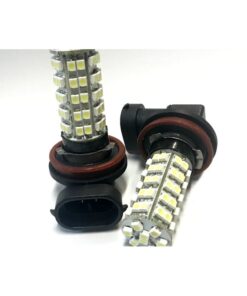 Alternative view of Coppia 2 Lampade Led H8 H11 Con 68 Smd 3528 Colore Rosso 12V 2W Per Fendinebbia