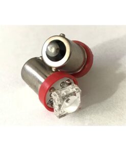 Coppia 2 Lampadine Led BA9S T4W Piedi Dritti Con 1 Led Colore Rosso 12V 0,2W