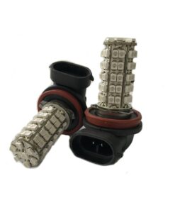 Alternative view of Coppia 2 Lampade Led H8 H11 Con 68 Smd 3528 Colore Blu Blue 12V 2W Per Fendinebbia