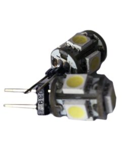 Alternative view of Coppia 2 Lampade Led G4 Con 5 Smd 5050 Colore Giallo Yellow 12V 1W