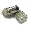 Coppia 2 Lampade Led BA15S 1156 P21W Con 9 F5 Frontale + 27 F3 Laterale Colore Rosso 12V 2W