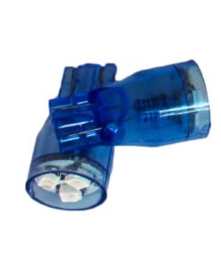 Coppia 2 Lampade Led T10 Con 3 Smd 3528 Colore Blu Blue 12V 0,2W