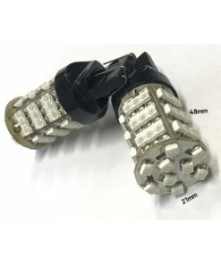 Coppia 2 Lampade Led T25 3157 P27/7W Con 54 Smd 3528 Colore Rosso 12V 2W