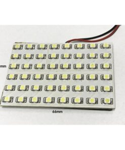 Pannello Plafoniera Lampada Led 12V Con 48 Smd 3528 Colore Giallo Yellow Per Luci Abitacolo Cassone Furgone Camper