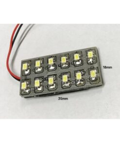 Pannello Plafoniera Lampada Led 12V 1,5W Con 12 Smd 3014 Bianco Freddo 6000K 35X18mm
