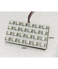 Pannello Plafoniera Lampada Led 12V 2,5W Con 24 Smd 3528 Colore Rosso 45X25mm