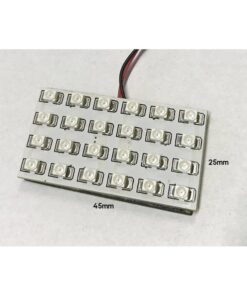 Pannello Plafoniera Lampada Led 12V 2,5W Con 24 Smd 3528 Colore Verde 45X25mm