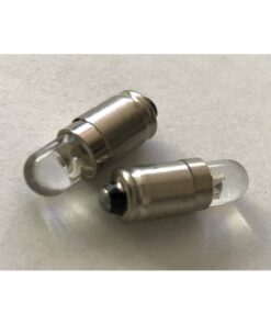Coppia 2 Lampadine Led BA5S T1 Miniatura Con 1 Led F5 Colore Verde 12V 0,2W