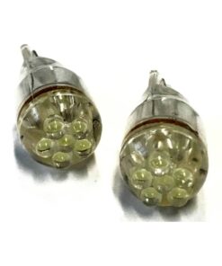 Coppia 2 Lampade Led T10 Con 6 Led F3 Colore Bianco Freddo 6000K 12V 0,2W