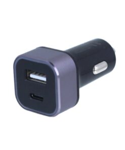 Alternative view of Caricatore Da Auto 2 Porte USB C PD USB-A 2,4A Ricarica Rapido Massimo 32W Quadrata 29X29mm