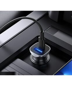 Caricatore Da Auto 2 Porte USB C PD USB-A 2,4A Ricarica Rapido Massimo 32W Quadrata 29X29mm