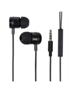 Auricolari con Filo Jack 3,5mm Cuffia Con Microfono Cavo 1,2M Nero