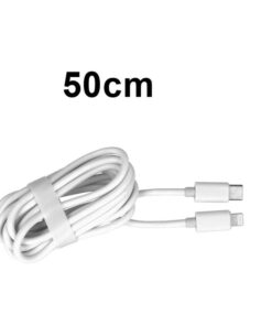Cavo Type-C a Lightning Ricarica Veloce 3,5A fino 27W Bianco 50cm
