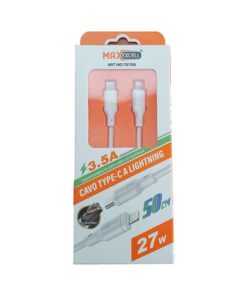 Cavo Type-C a Lightning Ricarica Veloce 3,5A fino 27W Bianco 50cm